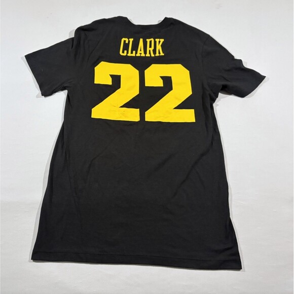 Nike Caitlin Clark Jersey T-Shirt Univeristy of Iowa Hawkeyes #22 BLK/YLW Sz S - Picture 7 of 8